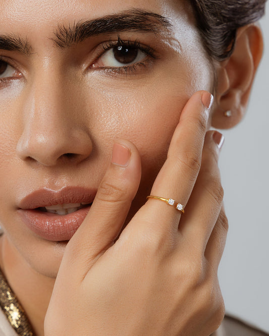 Diamond Toi-Et-Moi Ring hover image