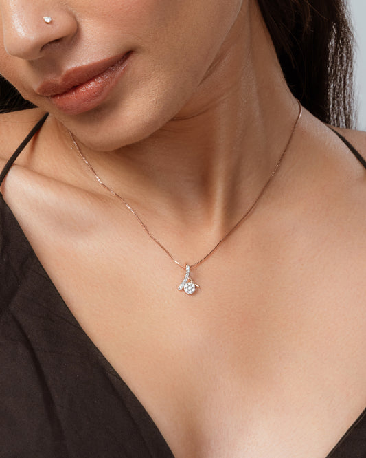 Dancing Round Diamond Pendant hover image