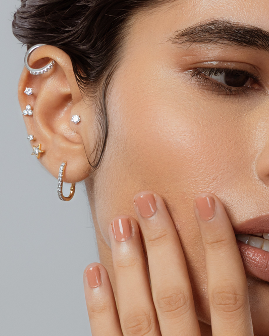 3 Stone Studs hover image