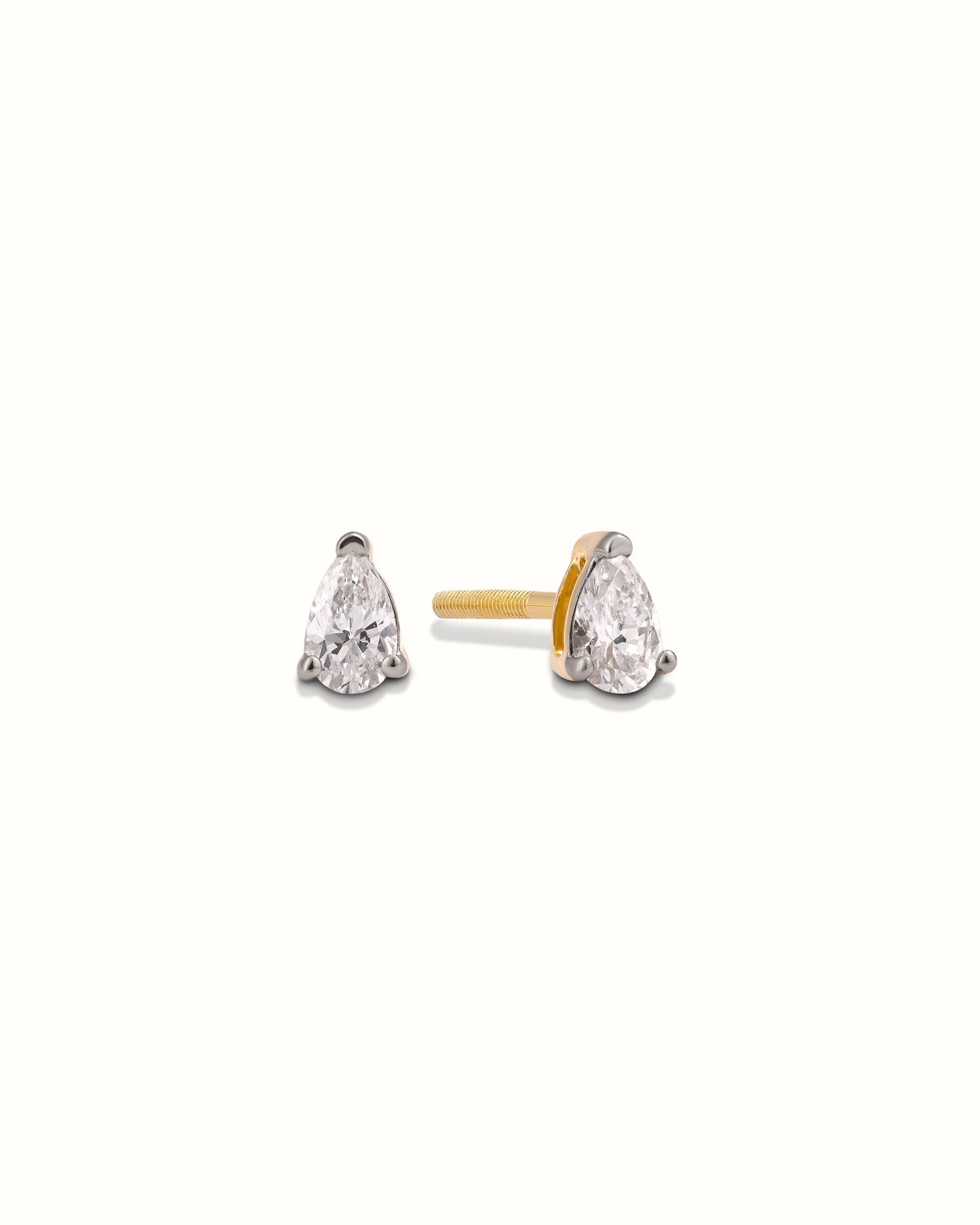 0.15ct Pear Diamond Studs