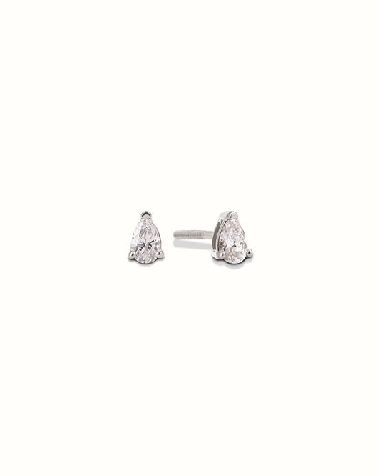 0.15ct Pear Diamond Studs