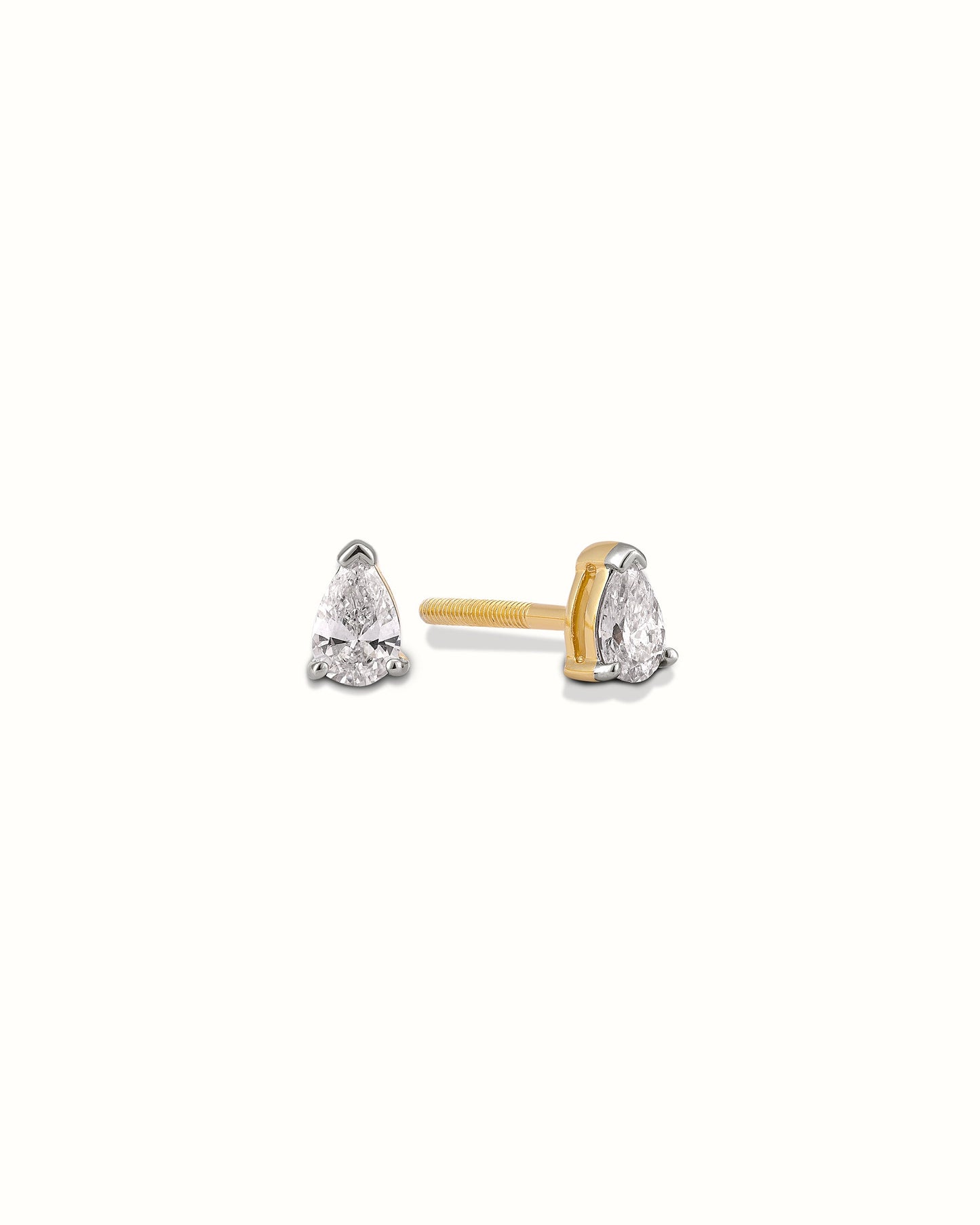 0.20cts Pear Diamond Studs
