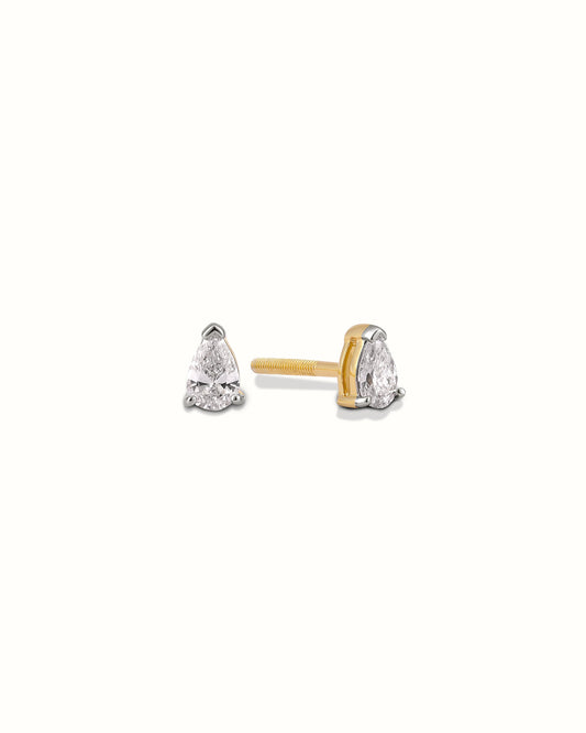 0.20cts Pear Diamond Studs