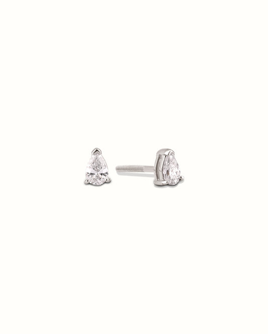 0.20cts Pear Diamond Studs