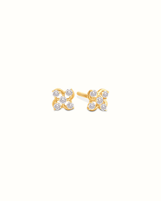 5 Stone Diamond Studs