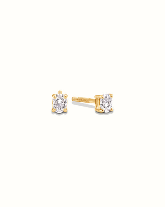 0.20ct Oval Stud