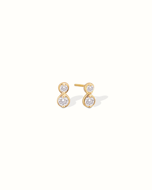 Double Diamond Studs
