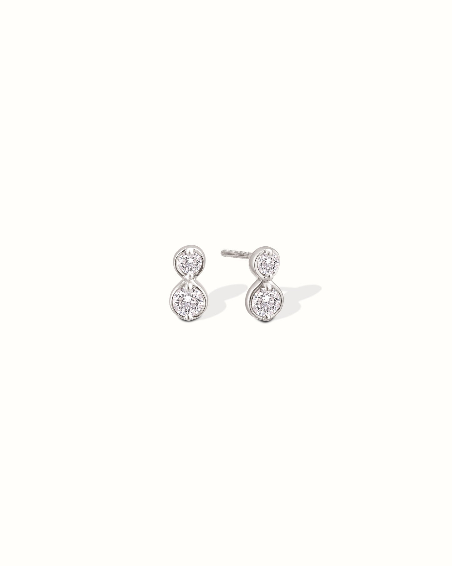 Double Diamond Studs