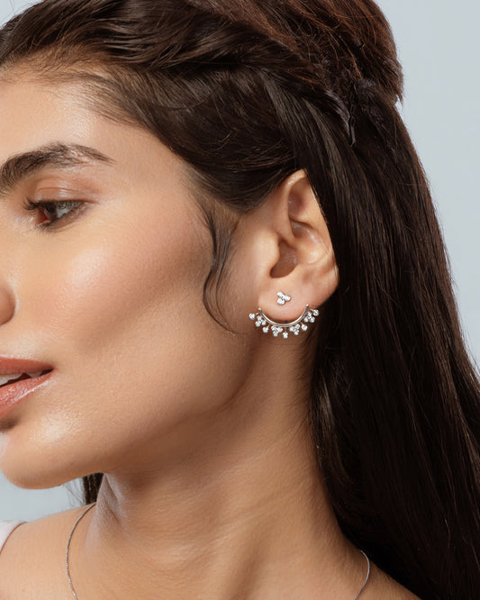 Floral Diamond Earring hover image