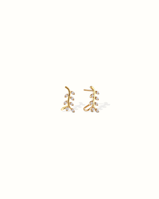 Leaf Climber Earrings