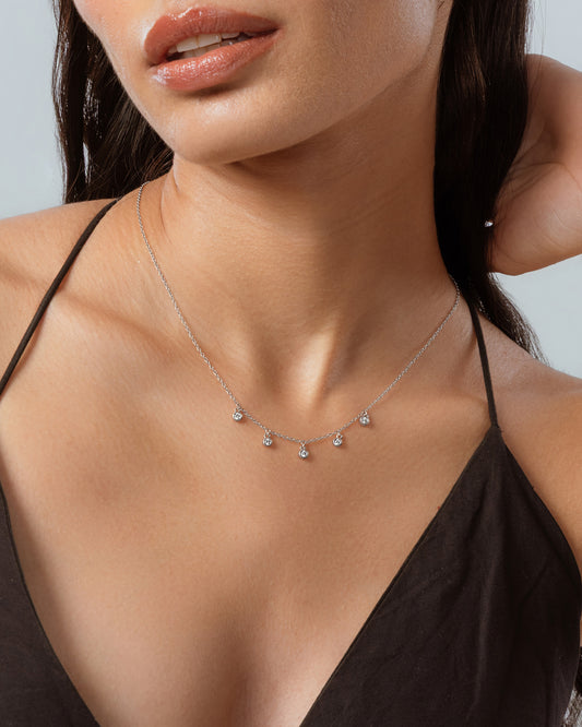 Diamond Dangle Necklace hover image
