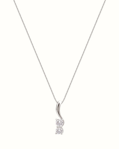2 Stone Drop Pendant