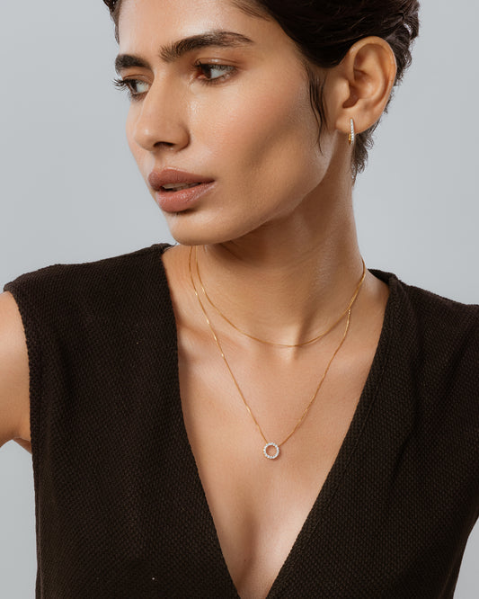 Circle Necklace hover image