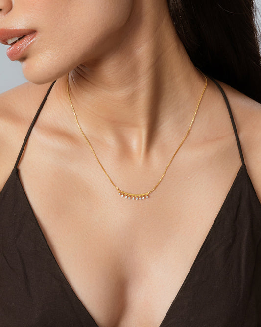 Diamond Bar Necklace hover image
