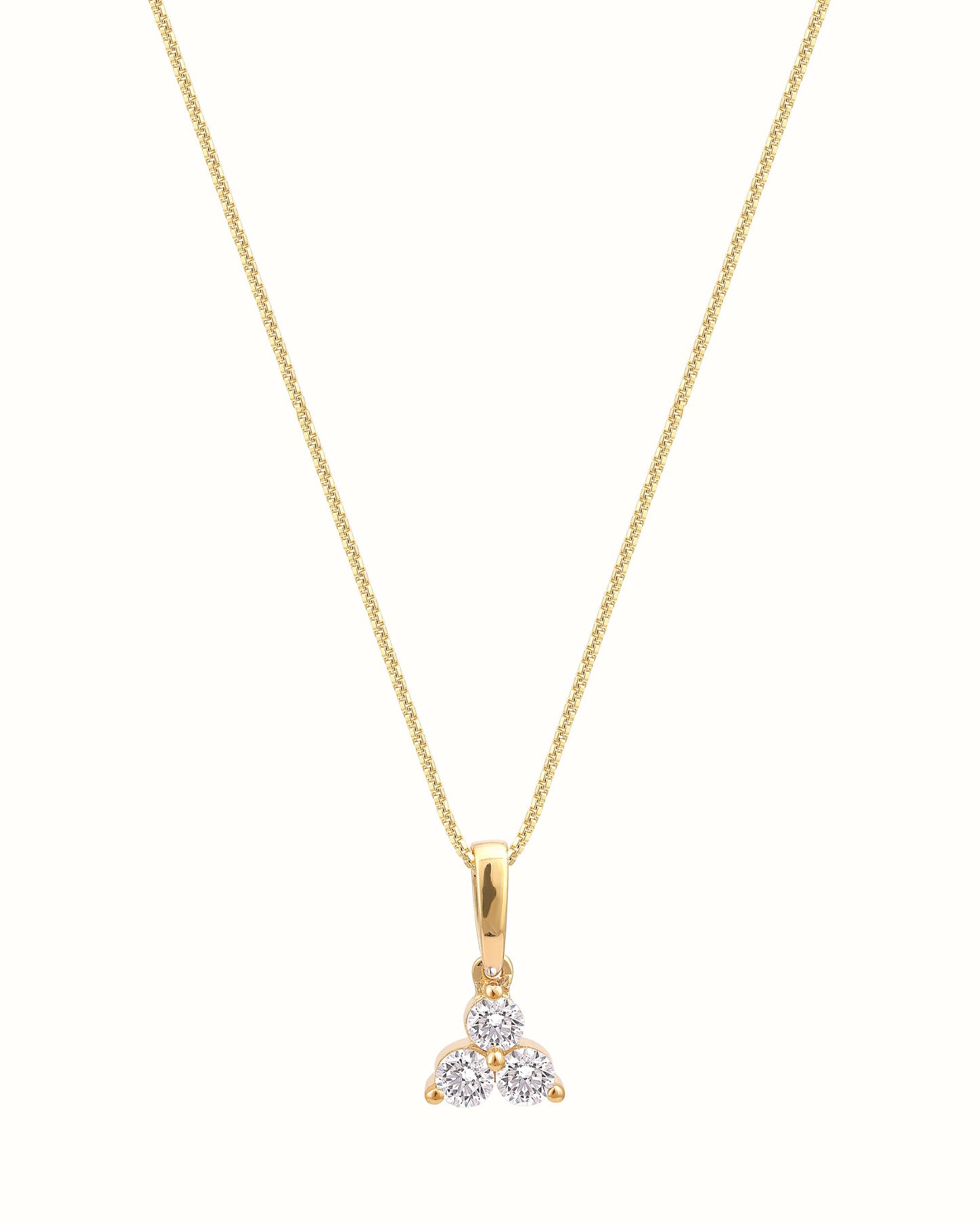 3 Stone Diamond Pendant
