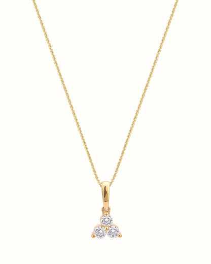 3 Stone Diamond Pendant