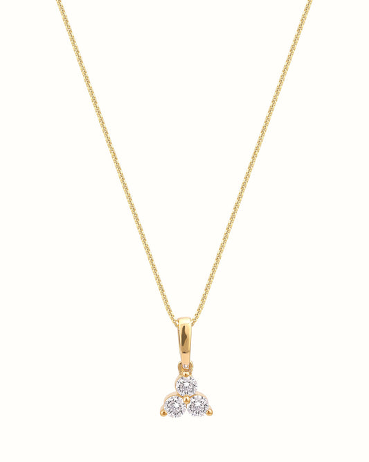 3 Stone Diamond Pendant