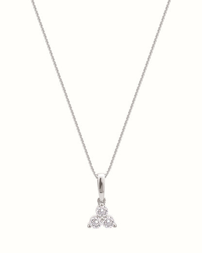 3 Stone Diamond Pendant