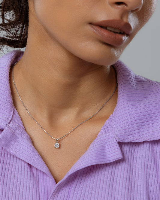 0.50ct Round Solitaire Pendant hover image