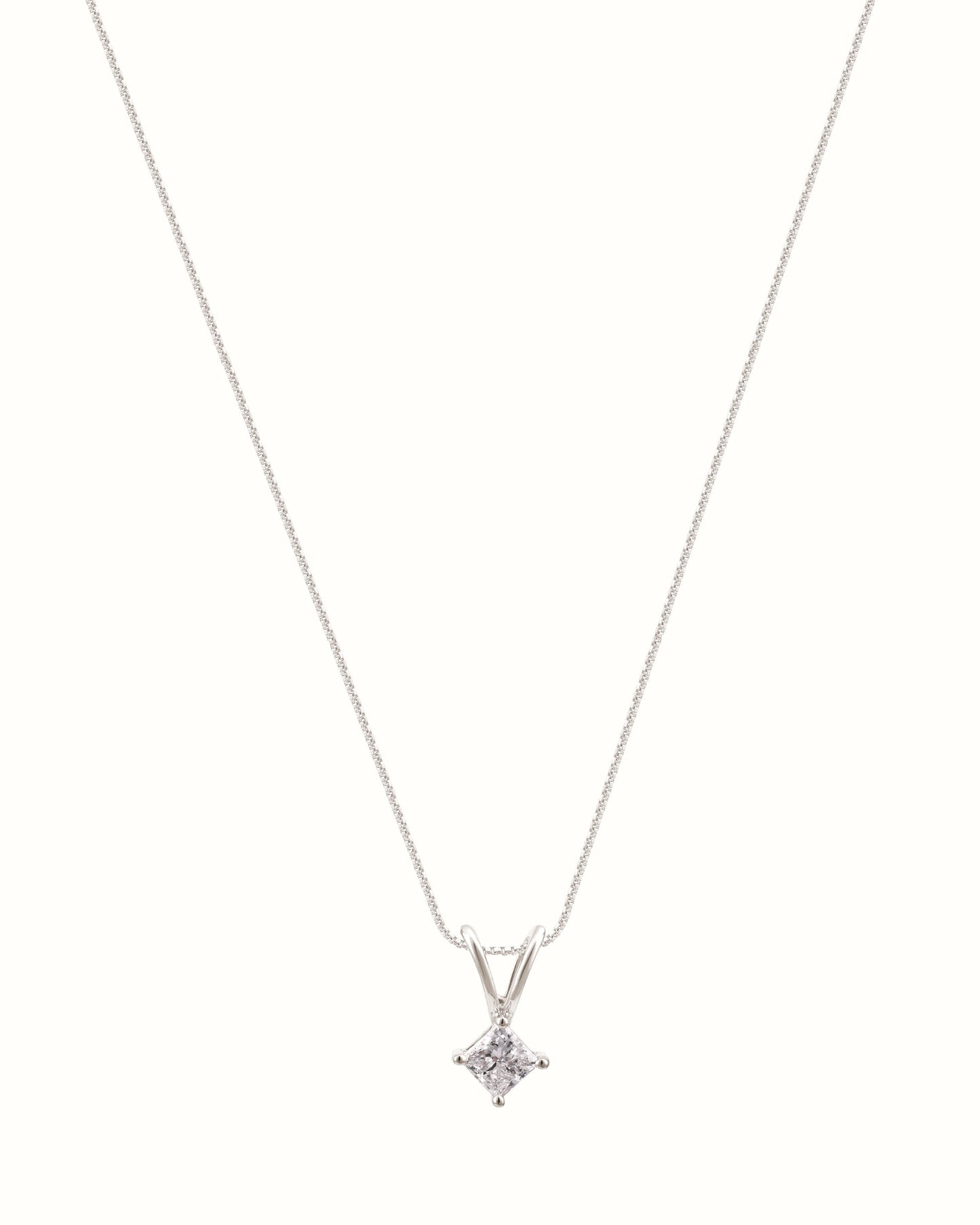 0.20 ct Princess Cut Pendant