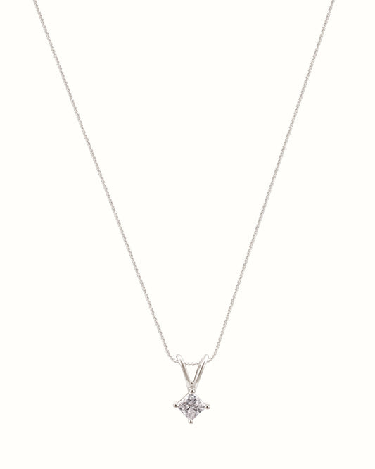 0.20 ct Princess Cut Pendant