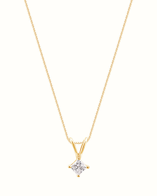 0.35 ct Princess Cut Pendant