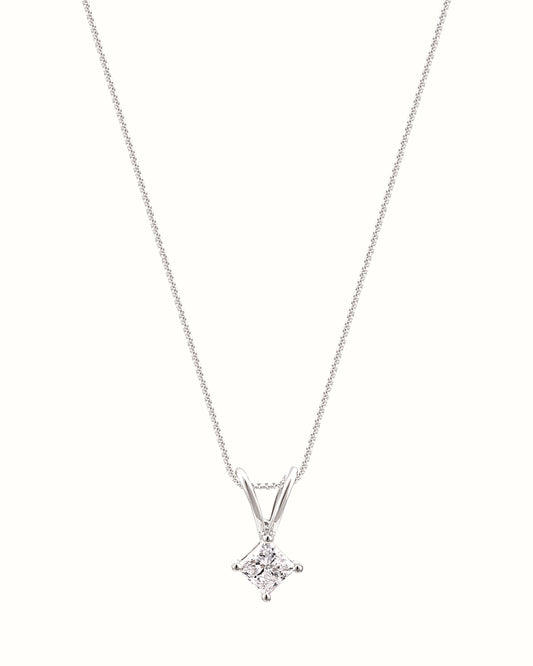 0.35 ct Princess Cut Pendant