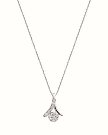 Dancing Round Diamond Pendant