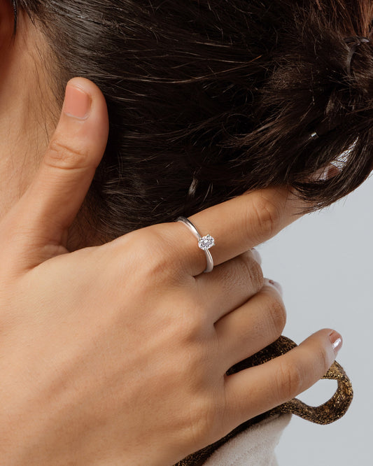 0.50ct Oval Ring hover image