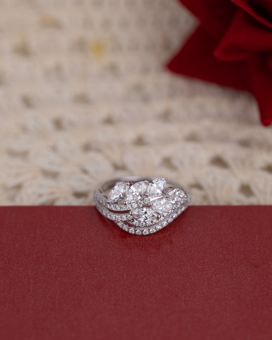 Spiral Diamond Ring hover image