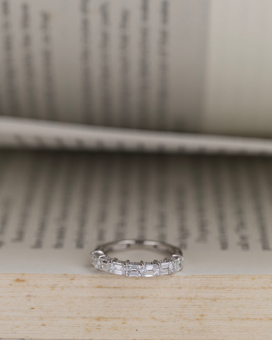 Emerald Shape Diamond Ring hover image